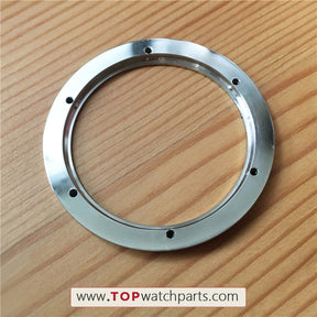 silvery color steel rainbow CVD synthetic gem bezel for HUB Hublot BigBand 411 45mm automatic watch - topwatchparts.com