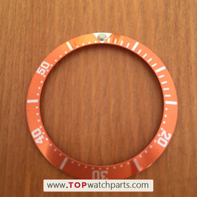 38mm Luminous Aluminum watch bezel insert for Omega Seamaster automatic watch case parts - topwatchparts.com