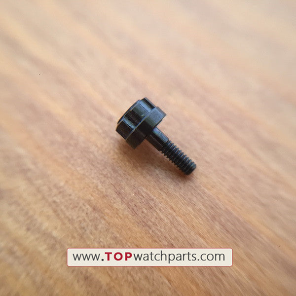 black watch bezel hexagram screw for IWC INGENIEUR FAMILY 45mm-46mm watch case/bezels - topwatchparts.com