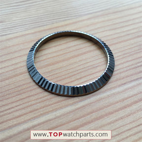 steel dog toothed ring bezel pad for Rolex Datejust 41mm automatic watch - topwatchparts.com