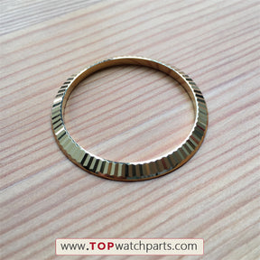 steel dog toothed ring bezel pad for Rolex Datejust 41mm automatic watch - topwatchparts.com