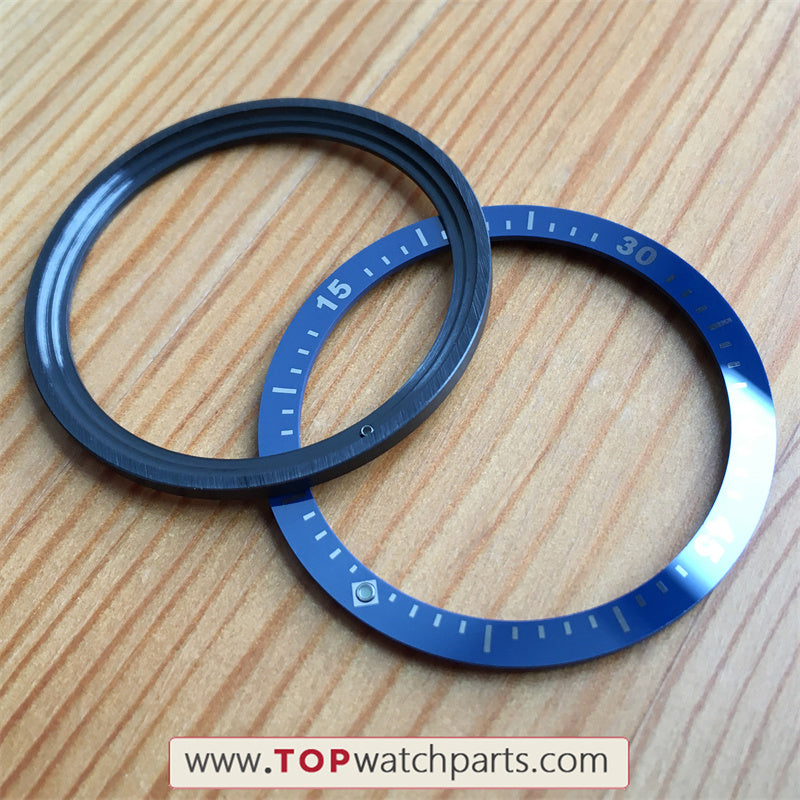 Ceramic bezel inserts loop for Blancpain Fifty Fathoms 43mm automatic watch - topwatchparts.com