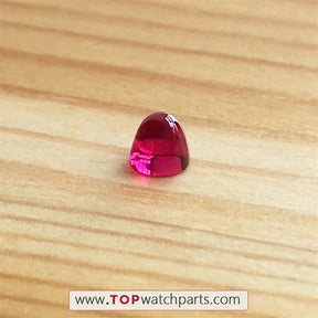 garnet red watch crown zircon crystal for Santos De Cariter DUMONT WGSA0036 automatic watch crown - topwatchparts.com